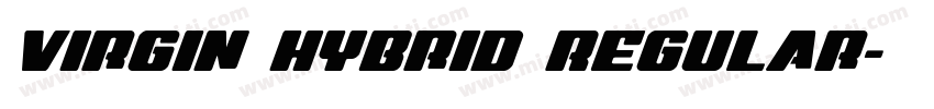 Virgin Hybrid Regular字体转换